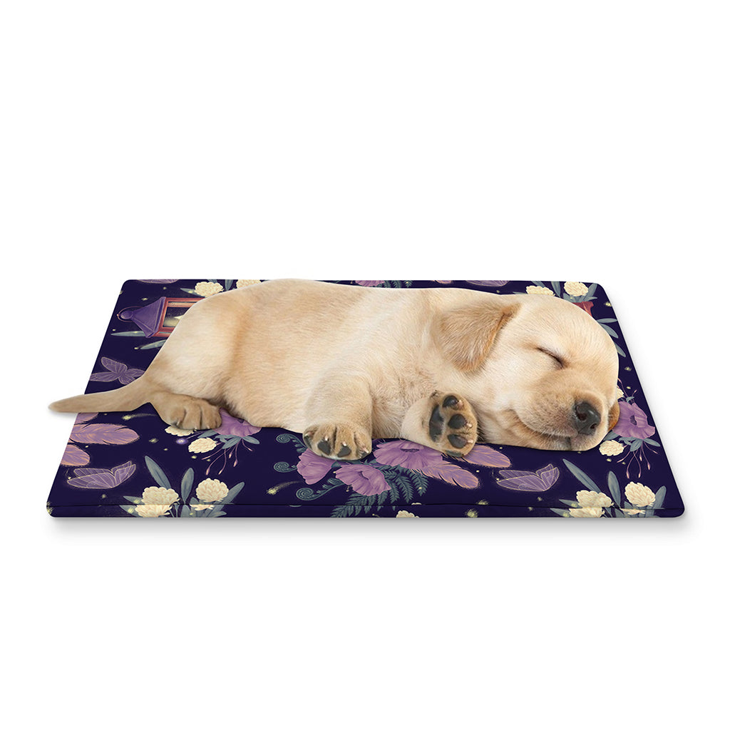 Purple Indian Dream Catcher Print Pet Cooling Mat Cover