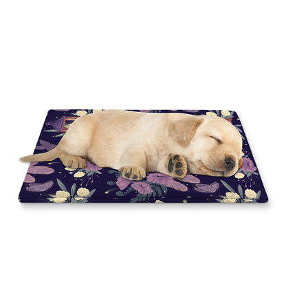 Purple Indian Dream Catcher Print Pet Cooling Mat Cover