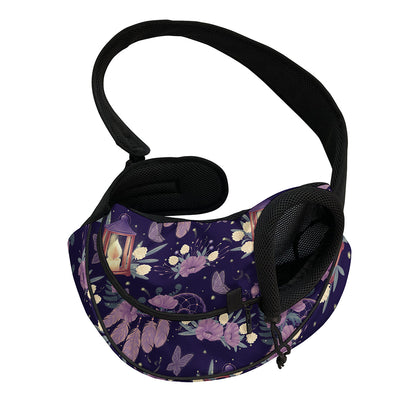 Purple Indian Dream Catcher Print Pet Sling Carrier