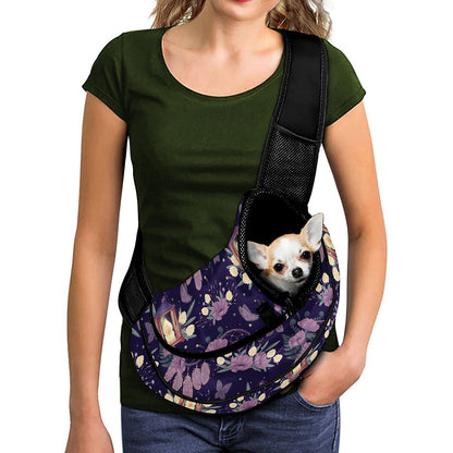 Purple Indian Dream Catcher Print Pet Sling Carrier