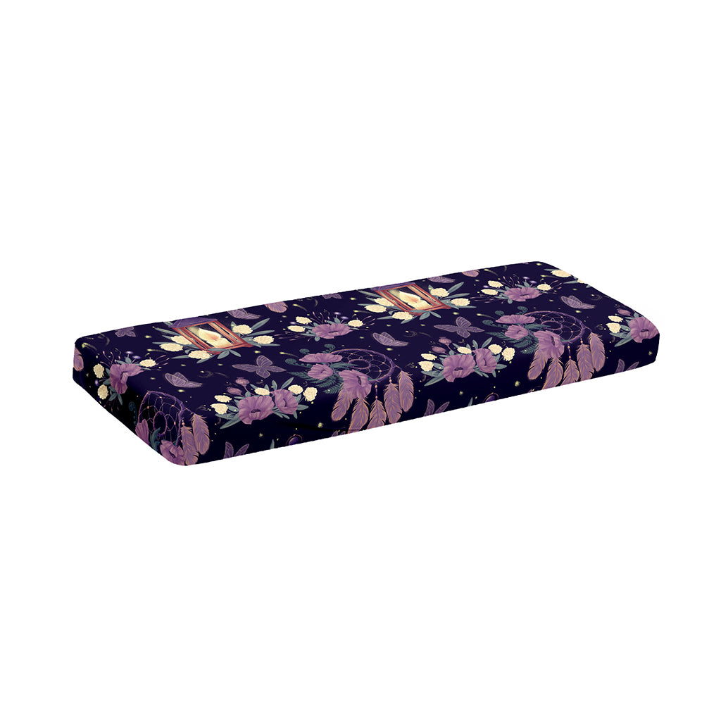 Purple Indian Dream Catcher Print Piano Keyboard Cover