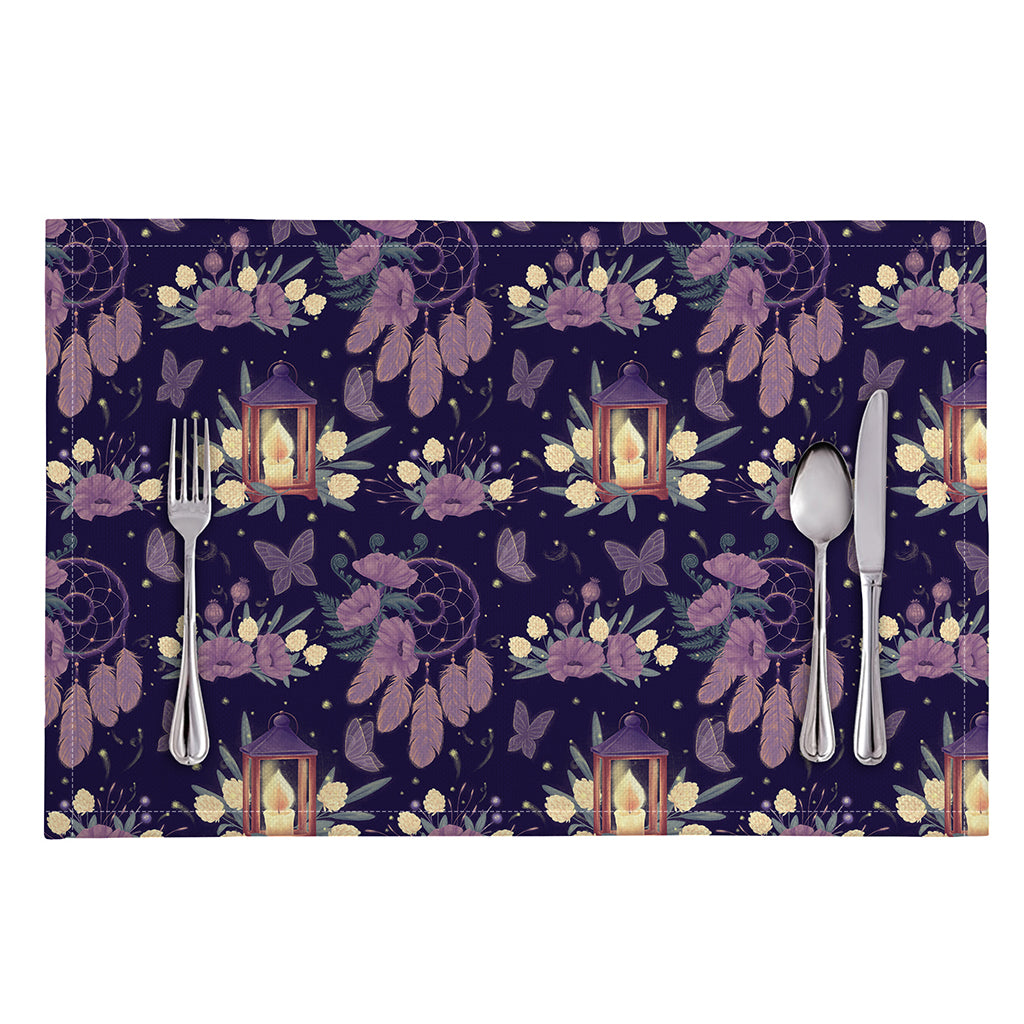 Purple Indian Dream Catcher Print Placemat