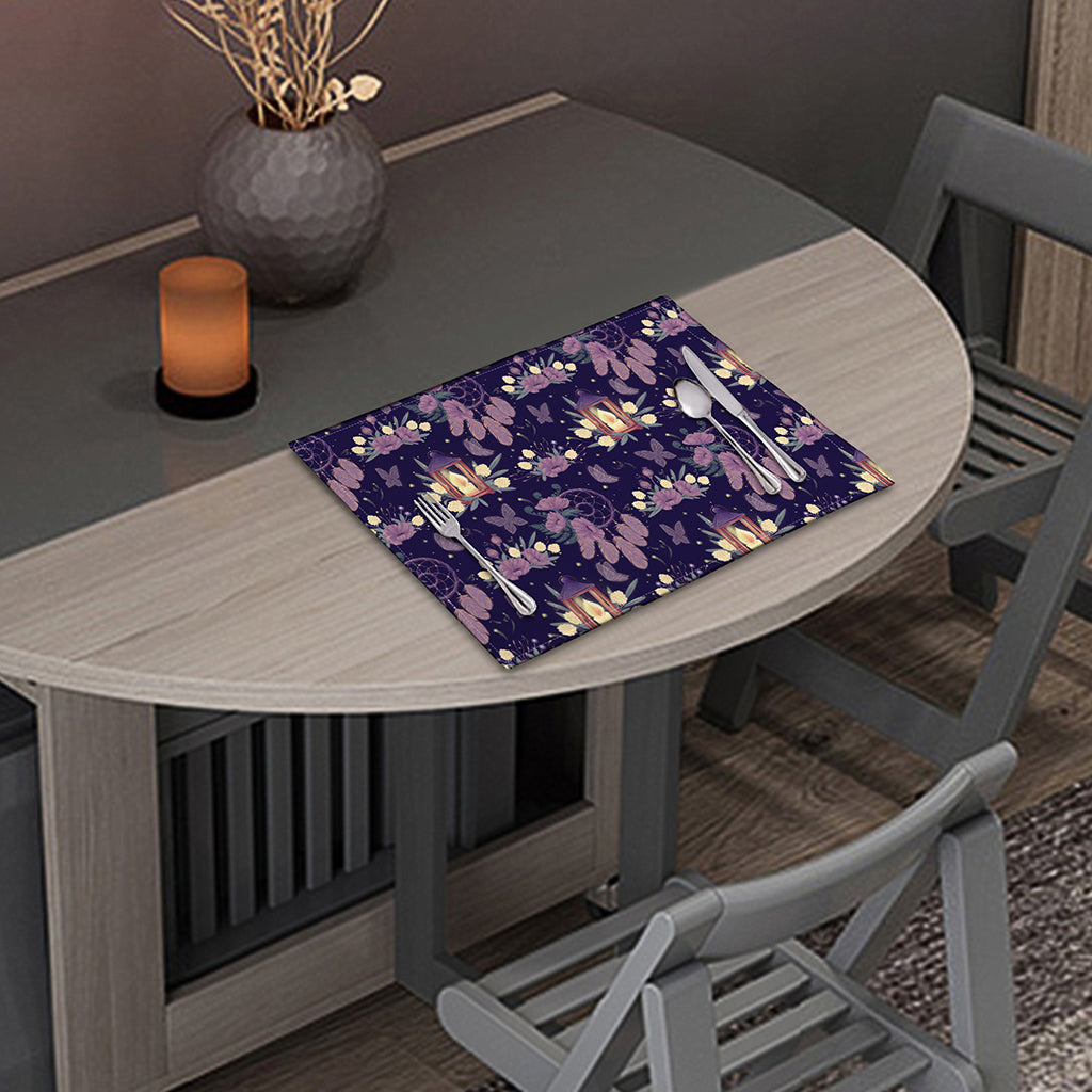 Purple Indian Dream Catcher Print Placemat