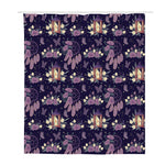 Purple Indian Dream Catcher Print Polyester Shower Curtain