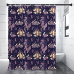 Purple Indian Dream Catcher Print Premium Shower Curtain