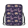 Purple Indian Dream Catcher Print Rectangular Crossbody Bag