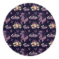 Purple Indian Dream Catcher Print Round Blanket