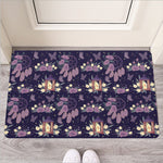 Purple Indian Dream Catcher Print Rubber Doormat