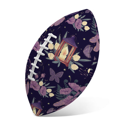 Purple Indian Dream Catcher Print Rugby Ball