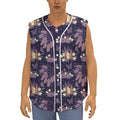 Purple Indian Dream Catcher Print Sleeveless Baseball Jersey