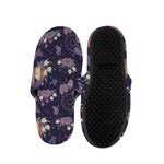 Purple Indian Dream Catcher Print Slippers