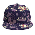 Purple Indian Dream Catcher Print Snapback Cap