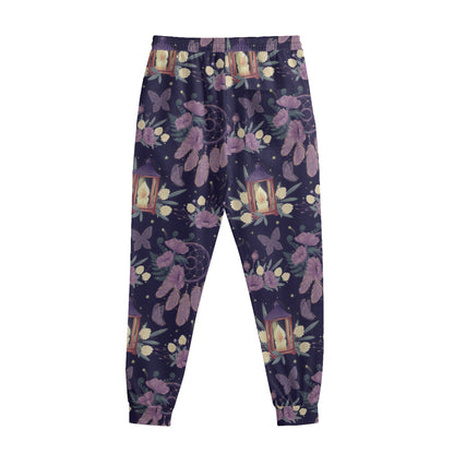Purple Indian Dream Catcher Print Sweatpants