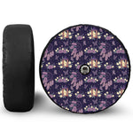 Purple Indian Dream Catcher Print Tire Cover With Camera Hole