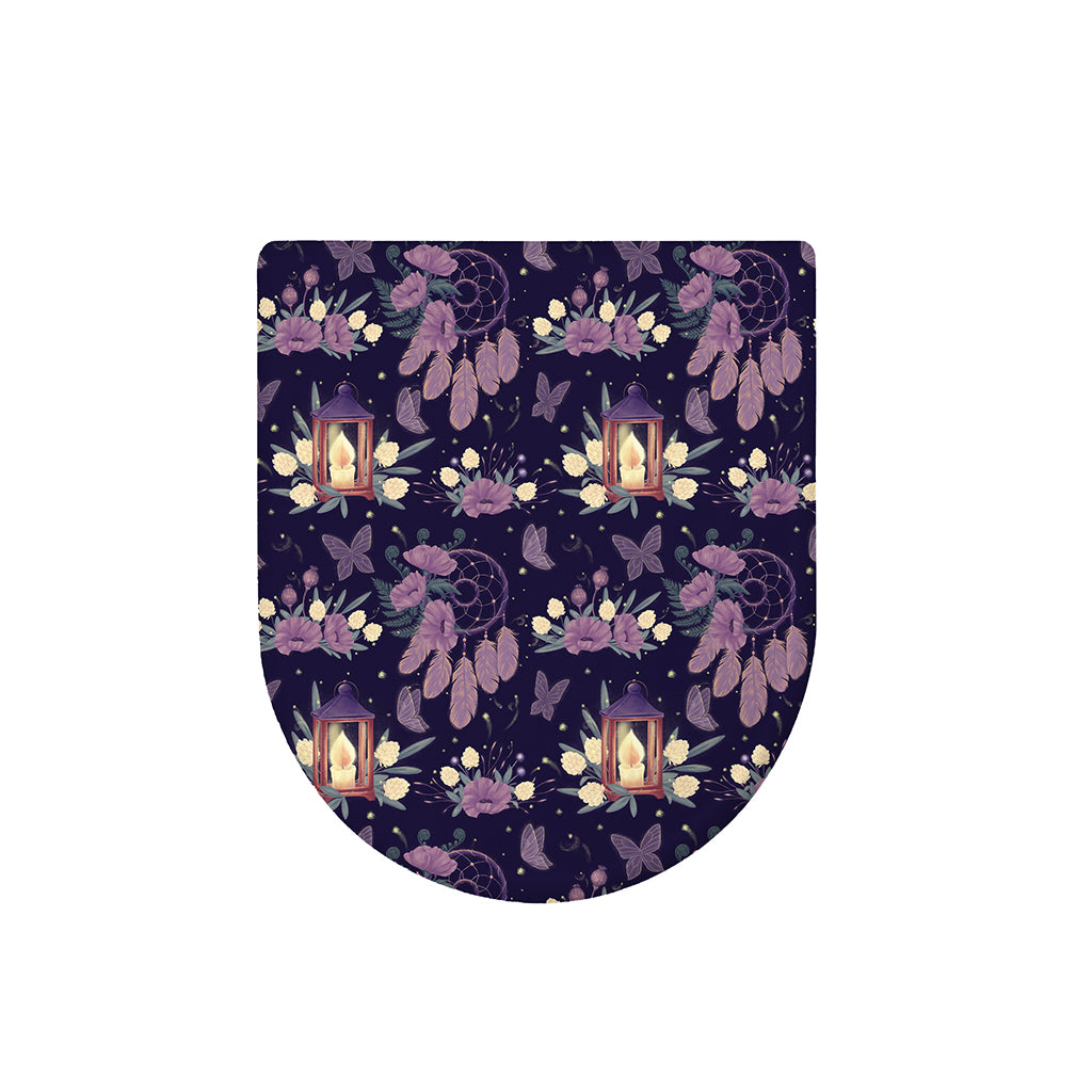 Purple Indian Dream Catcher Print Toilet Lid Cover