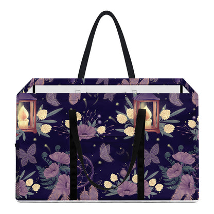 Purple Indian Dream Catcher Print Utility Tote Bag