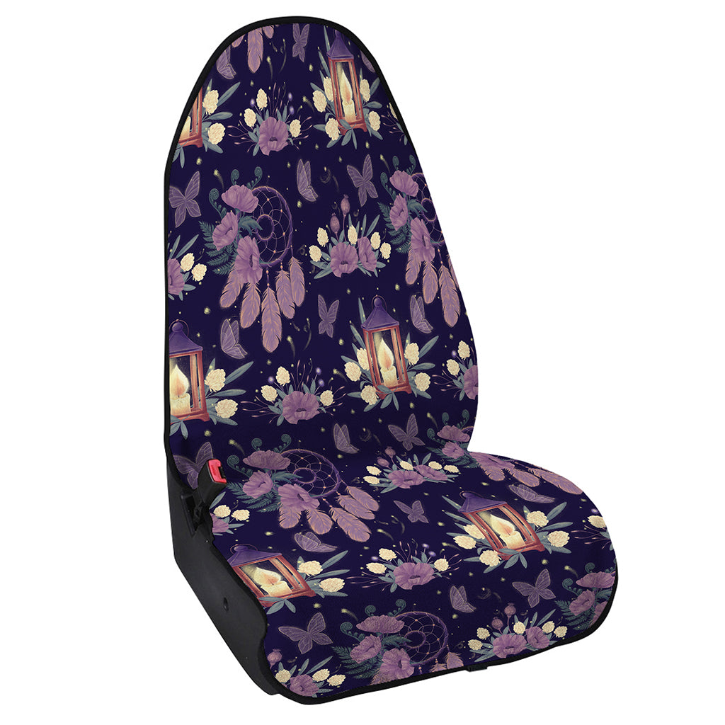Purple Indian Dream Catcher Print Waterproof Car Seat Cover