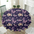 Purple Indian Dream Catcher Print Waterproof Round Tablecloth