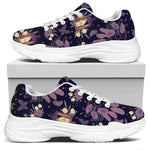 Purple Indian Dream Catcher Print White Chunky Shoes