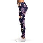 Purple Indian Dream Catcher Print Women's Leggings
