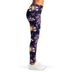 Purple Indian Dream Catcher Print Women's Leggings