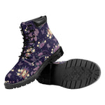 Purple Indian Dream Catcher Print Work Boots