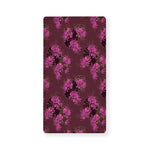 Purple Japanese Amaryllis Pattern Print Baby Crib Sheet