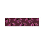 Purple Japanese Amaryllis Pattern Print Bed Runner
