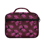 Purple Japanese Amaryllis Pattern Print Briefcase Bible Bag