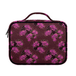Purple Japanese Amaryllis Pattern Print Briefcase Bible Bag