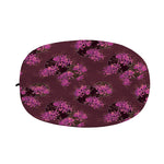 Purple Japanese Amaryllis Pattern Print Car Side Mirror Covers