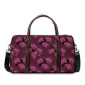 Purple Japanese Amaryllis Pattern Print Duffel Bag