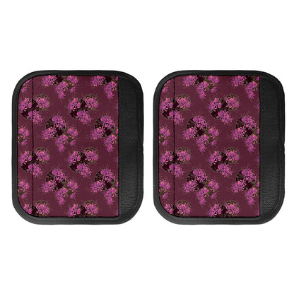 Purple Japanese Amaryllis Pattern Print Handle Covers