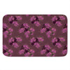 Purple Japanese Amaryllis Pattern Print Indoor Door Mat