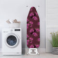 Purple Japanese Amaryllis Pattern Print Ironing Board Cover