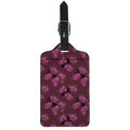 Purple Japanese Amaryllis Pattern Print Luggage Tag