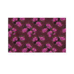 Purple Japanese Amaryllis Pattern Print Polyester Flag