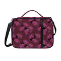 Purple Japanese Amaryllis Pattern Print Shoulder Strap Bible Bag