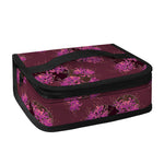 Purple Japanese Amaryllis Pattern Print Small Lunch Bag