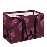 Purple Japanese Amaryllis Pattern Print Utility Tote Bag
