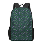 Purple Lavender Pattern Print 17 Inch Backpack