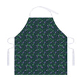 Purple Lavender Pattern Print Adjustable Apron