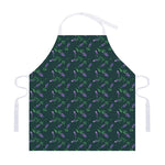 Purple Lavender Pattern Print Adjustable Apron