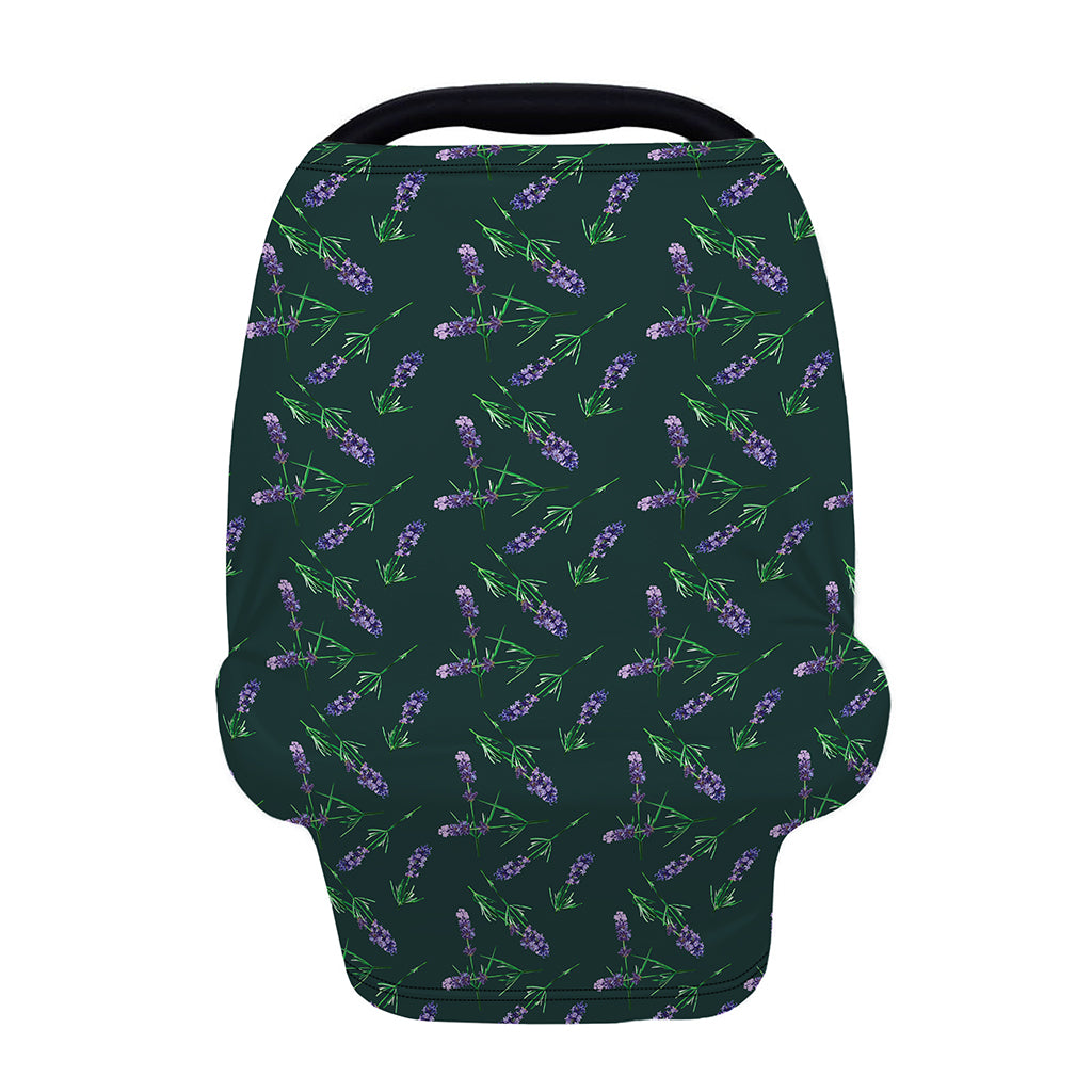 Purple Lavender Pattern Print Baby Seat Cover