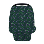 Purple Lavender Pattern Print Baby Seat Cover