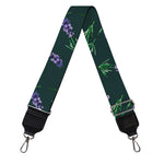Purple Lavender Pattern Print Bag Strap