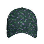 Purple Lavender Pattern Print Baseball Cap