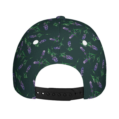 Purple Lavender Pattern Print Baseball Cap