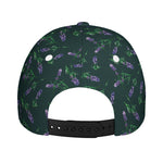 Purple Lavender Pattern Print Baseball Cap