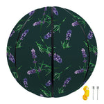 Purple Lavender Pattern Print Basketball
